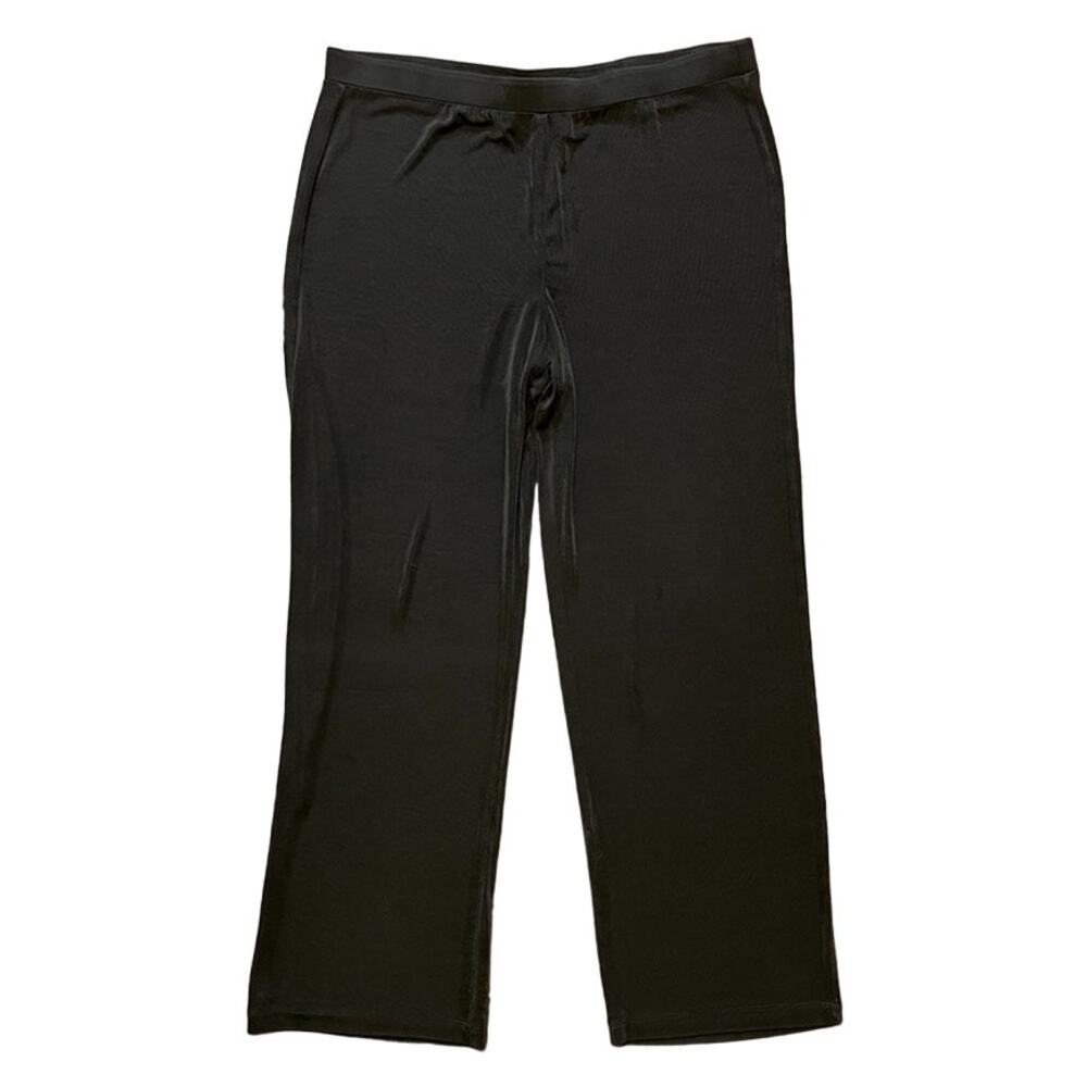 CHICO'S Travelers Wrinkle Resistant Straight Leg Pull On Pants in Brown  SZ 12